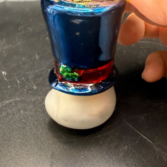 CHICAGO CUBS Glass Christmas Ornament MLB Baseball Snowman - Picture 5 of 9